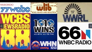 New York City AM Radio Dial Sweep Aircheck - WMCA WNBC WOR WABC WCBS WINS WHN WNEW WLIB WWRL - 1979