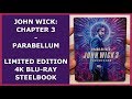 JOHN WICK: CHAPTER 3 - PARABELLUM - LIMITED 4K BLU-RAY STEELBOOK UNBOXING