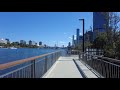 Brisbane - QUT River Walk to Queens Street Mall - Virtual Walk (4K) - August 2022