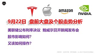 # 2021-9-22 今晚美联储利率决议，鲍威尔讲话，影响如何，又该如何操作 （IXIC/TSLA/AMZN/AAPL/NVDA ）