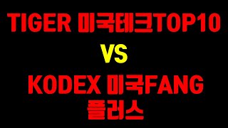 TIGER 미국테크TOP10 VS KODEX 미국FANG플러스