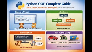 Python OOP Complete Guide: Classes, Objects, Inheritance & Polymorphism with Real-World Examples