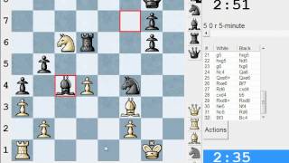 Chess World.net: LIVE Blitz #1879 vs MaraDeva (2316) - Caro-Kann: Steinitz variation (B17)