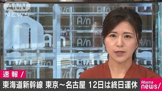 東海道新幹線　東京－名古屋で12日始発から終日運休(19/10/11)