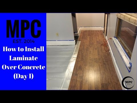 How to Install Laminate Over Concrete (Day 1) How to Install Laminate Over Concrete (Day 1)