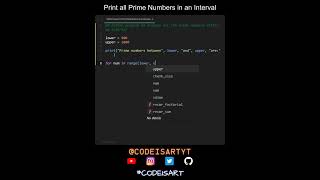 Print all Prime Numbers in an Interval in Python | Python Examples | Python Coding Tutorial