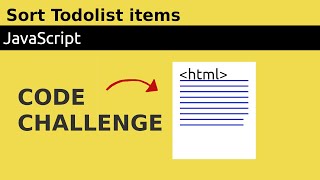 JavaScript - sort to do list items