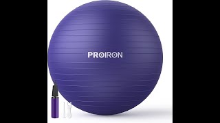 PROIRON Yoga Ball Anti Burst Exercise Ball Chair with Quick Pump Slip Resistant Gym Ball Balance Bal