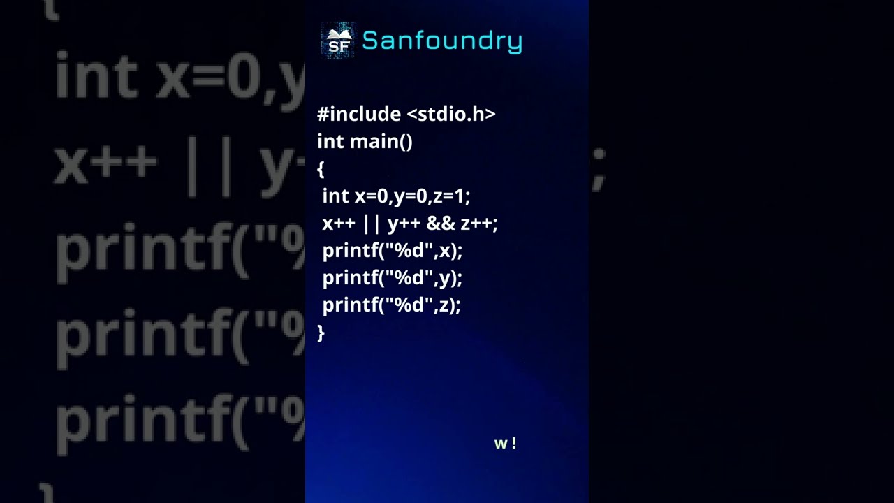 C Language Problem 20 | Sanfoundry | #Shorts - YouTube