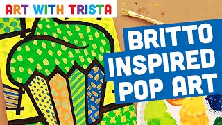 Pop Art Painting Tutorial Inspired by Romero Britto - Art With Trista