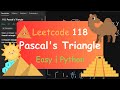 Leetcode 118  Pascal's Triangle | Easy | Python