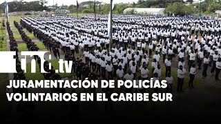 Caribe Sur refuerza la seguridad: 3,289 policías voluntarios juramentados