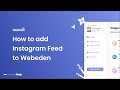 How to add an Instagram Feed to WebEden