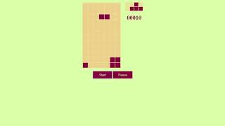 Tetris Game using only HTML Tables and Javascript