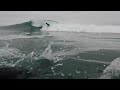 winter surfing at cox bay tofino bc raw pov