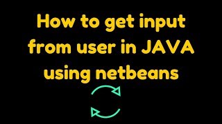 How to get input from user in java using netbeans