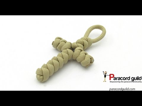 Snake knot paracord cross Snake knot paracord cross