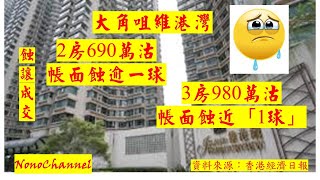 【二手樓市】【蝕讓成交】大角咀維港灣3房戶，980萬沽，7年持貨都要帳蝕83萬；兩房單位，690萬易手，6年就帳蝕130走。您點睇？