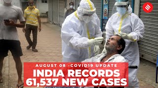 Coronavirus on August 8: 61,537 new Covid-19 cases recorded in India