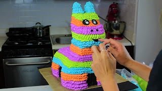 Candy-Filled Donkey Pinata Cake I CHELSWEETS