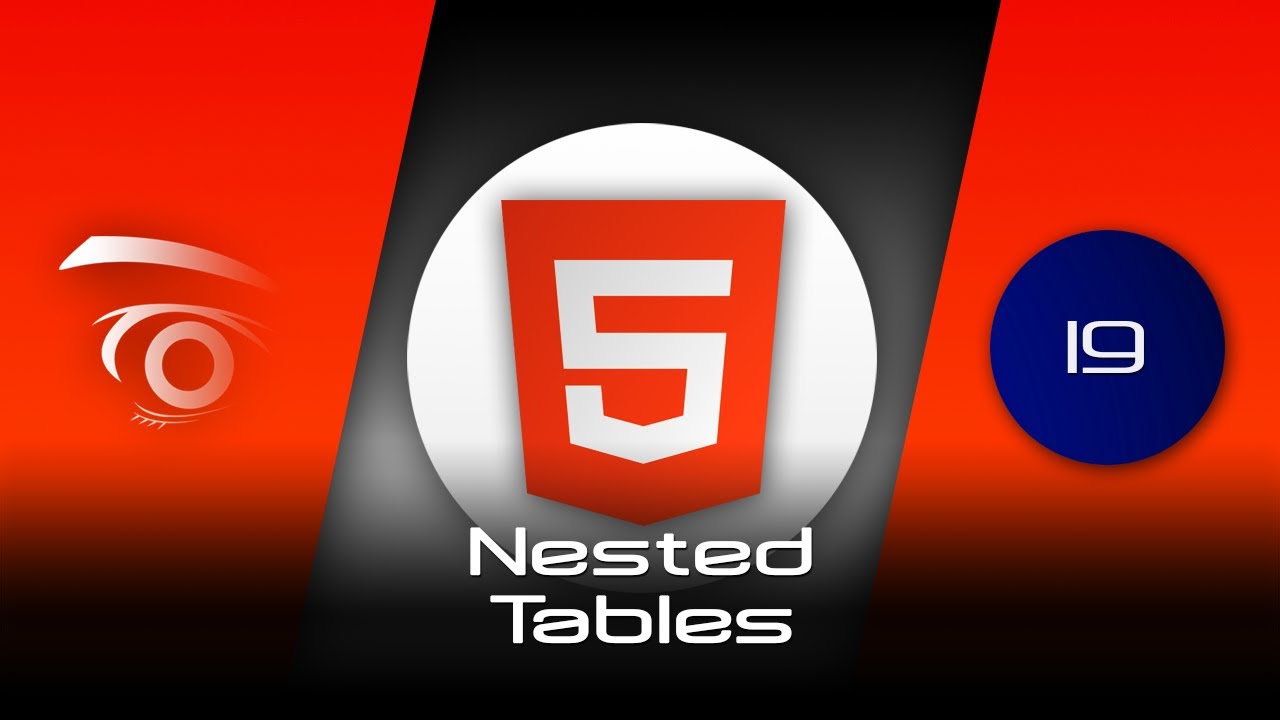 Html Nested Tables Tutorial Youtube