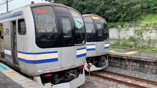 JR物井駅を入線.通過.発車する列車パート2。