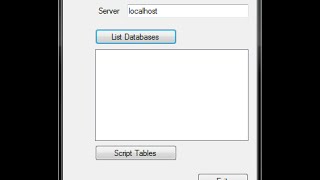 Script Database Tables using SQL Server Management Objects