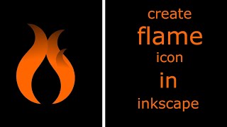 create a flame icon in inkscape