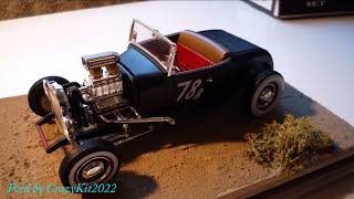 '29 Model A Roadster FORD Revell 1/25 model kit build finished.