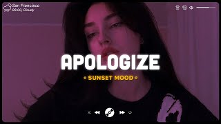 Apologize, Heat Waves ♫ English Sad Songs Playlist ♫ Acoustic Cover Of Popular TikTok Songs