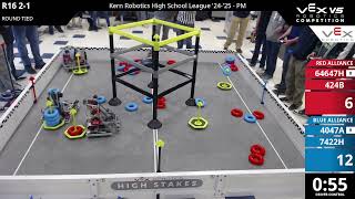 Kern Robotics High School League Playoffs: PM R16 #2-1