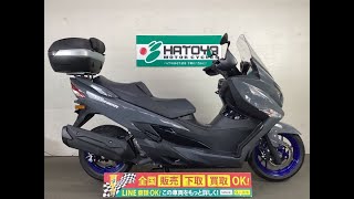 スズキ SUZUKI バーグマン４００ BURGMAN エンジン音 ETC2.0純正オプショントップケースバックレストグリップヒーターナックルバイザー追加済み上質中古車