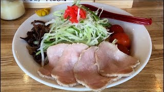 くじら食堂 nonowa 東小金井店 （東京・東小金井） 冷やし中華 肉増し ＋ サッポロラガービール赤星　〜ラーメン食べて詠います