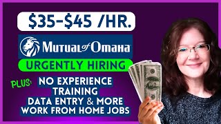 Mutual Of Omaha URGENTLY HIRING - REMOTE !  No Experience \u0026 Training + Data Entry Job \u0026 Job In India