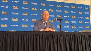 UCLA head coach Mick Cronin after securing 500th career win after beating Ohio State 69-61 2/23