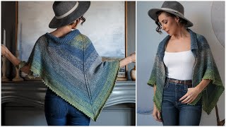 Learn to Knit a Picot Edge Bind Off \u0026 Let Our Bleuet Shawl Remind You of Your Worth! You Are Enough!