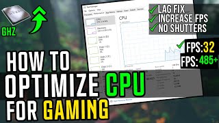 How To Optimize CPU/Processor For Gaming - Boost FPS & Fix Shutters (2023)✅