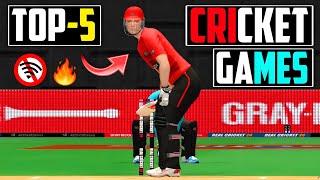 Top-5 Best Offline Cricket Games For Android 2024 🔥 || Highest Graphics Cricket Games 2024 | Part-2