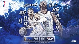 Russell Westbrook Registers Triple-Double as Thunder Push Warriors to the Brink