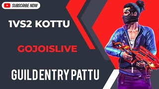 🔴1VS2 KOTTU GUILD ENTRY PATTU!! 🔴LIVE Telugu Free Fire MAX