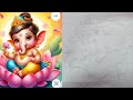 GANESH JI DRAWING OUTLINE TUTORIAL| AV ARTS STUDIO