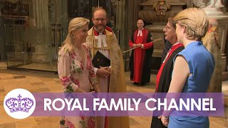 Royals at Westminster Abbey: 75th Anniversary of the NHS