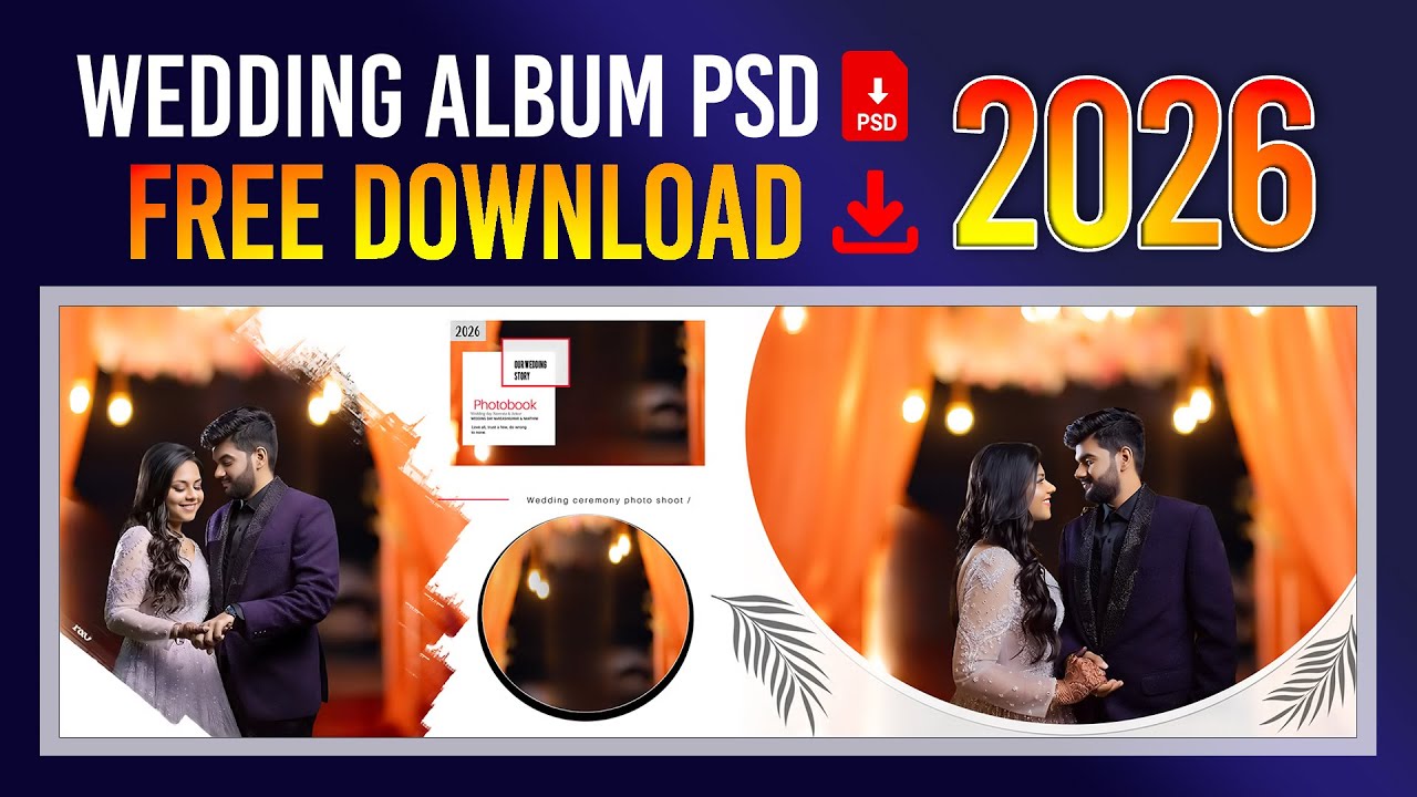 ёясй Wedding Album Psd 2026 Free Download Latest 12x36 Photoshop Design