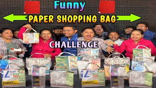 Unique Design Paper Shopping Bag Loot Challenge With Family