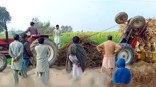 dangerous tractor stunt video | live tractor accident | tractor video