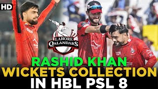 Rashid Khan's All Wickets Collection in HBL PSL 8 | HBL PSL 8 | MI2A
