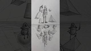How To Draw A Human In 3 Point Perspective #art