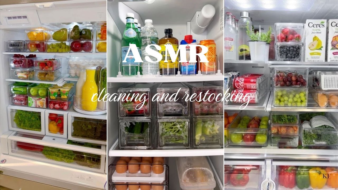 Satisfiying Kitchen Organizing And Restocking Asmr Compilation Youtube
