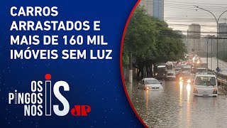 SP em estado de atenção após temporal alagar ruas e estações de metrô