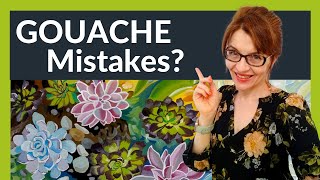 Gouache Mistakes! (Beginners Painting Tutorial)